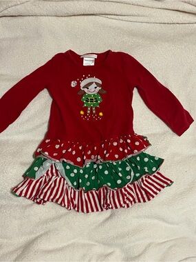 Bonnie Baby Red Girls Holiday Dress